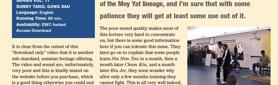 WCI Review - Sunny Tang Gong Sao