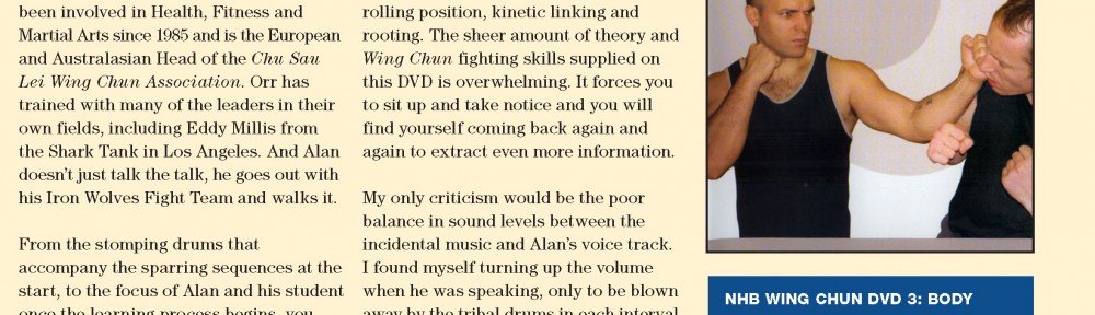 Review – Alan Orr’s NHB Wing Chun: Extreme Chi Sao 1