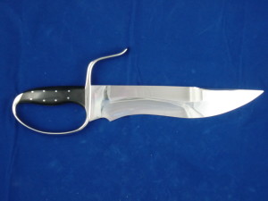 of Sifu Wayne Belonoha’s Custom BJD. Unsharpened Swage, Shaped Choil.