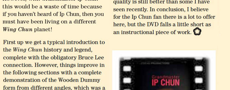 Review – Ip Chun’s Wooden Dummy Techniques & Applications