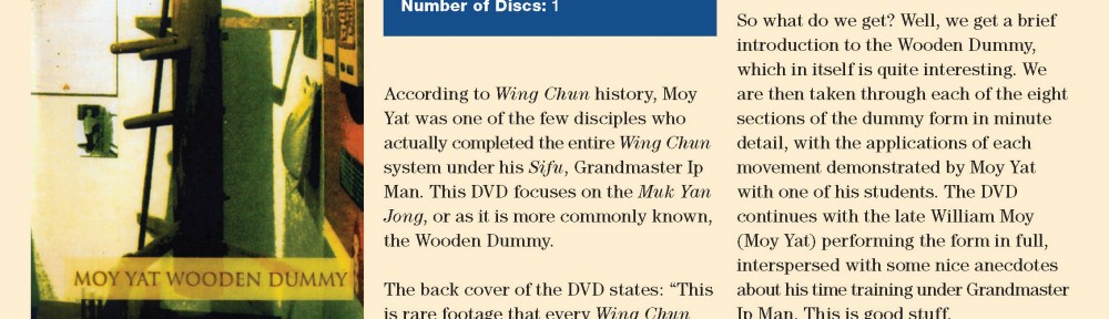 Review – Moy Yat’s Wooden Dummy DVD